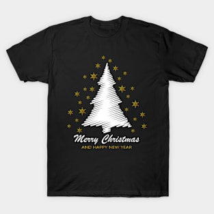 Joyful Festivities - Merry Christmas and Happy New Year Celebration T-Shirt